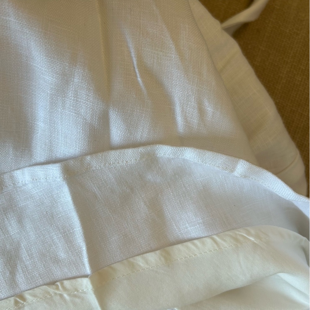 NEW Reformation Sheri Linen Mini Dress - White - Picture 6 of 7